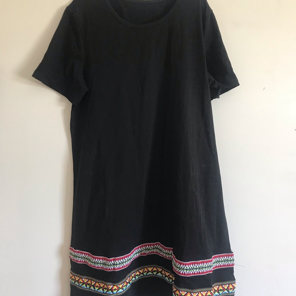XL Black T Shirt Dress